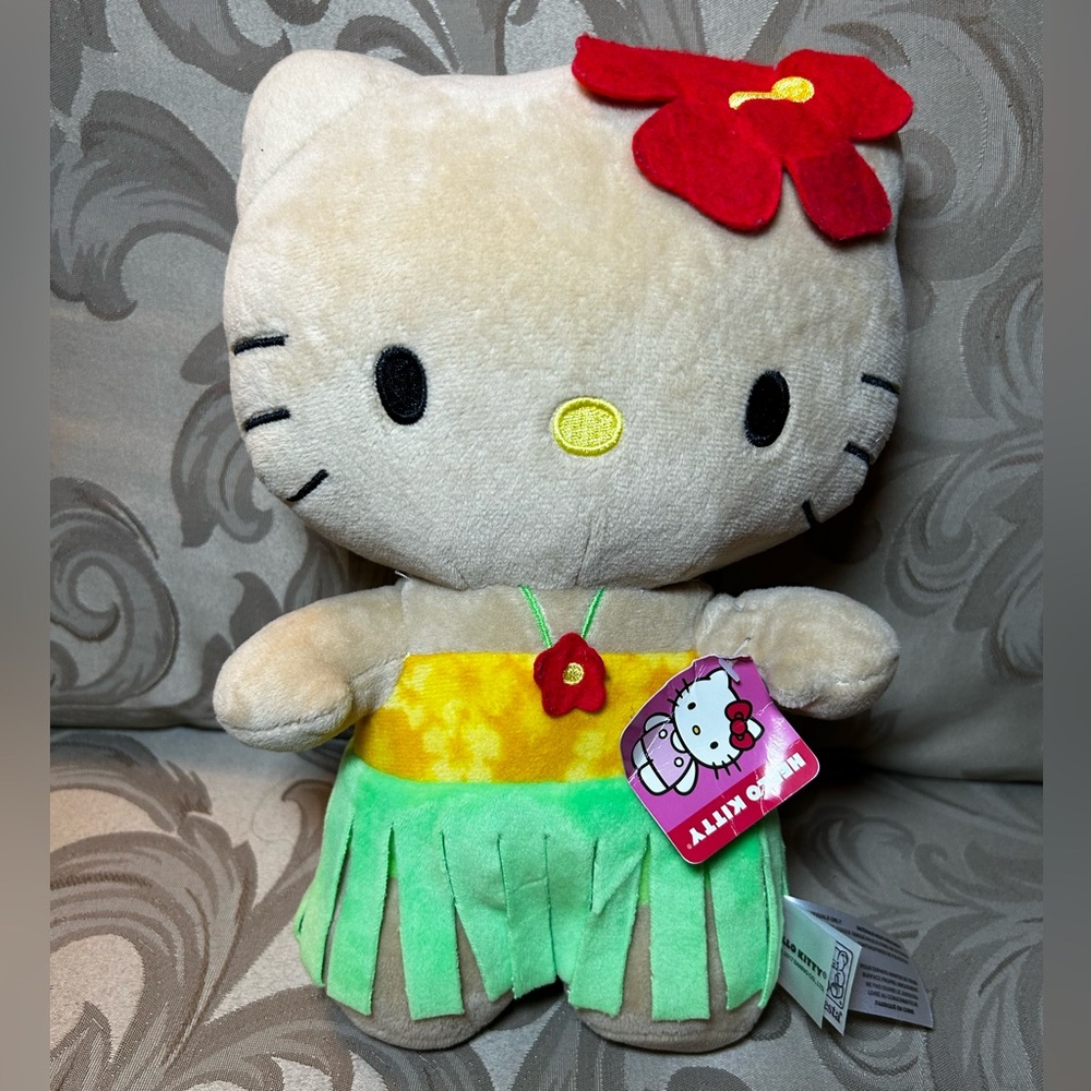 NWT Fiesta Sanrio Hello Kitty Plush Hula Kitty Plush Stuffed Toy